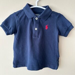 Ralph Lauren Navy Blue Kids Polo Shirt Size 6 months